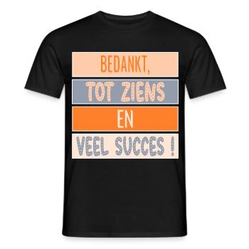 Danke – Viel Glück - Männer T-Shirt - Schwarz - Vorne - AI Model Male 178 light (178cm)