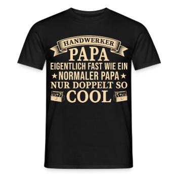 Artisan Dad Twice as Cool Gift - Men's T-Shirt - black - Front - AI Model Male 178 light (178cm)