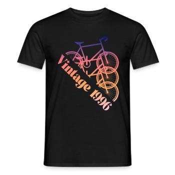 1996 Vintage - Männer T-Shirt - Schwarz - Vorne - AI Model Male 178 light (178cm)