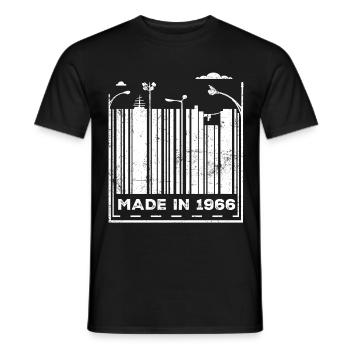 Vintage 1966 - Männer T-Shirt - Schwarz - Vorne - AI Model Male 178 light (178cm)