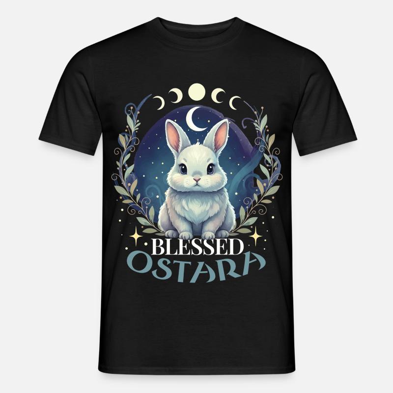 Happy Easter Ostara Rabbit - Men’s T-shirt - black