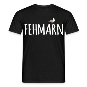 Fehmarn Seagull - Men's T-Shirt - black - Front - AI Model Male 178 light (178cm)