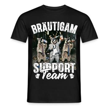 Bachelor Party Men T-Shirt Bachelor Party Rumbling - Men's T-Shirt - black - Front - AI Model Male 178 light (178cm)