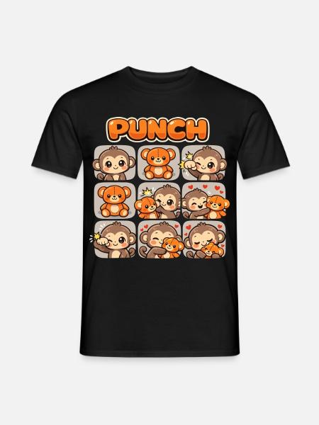 Affe Süßer Baby Faustschlag Geschenk - Männer T-Shirt - Schwarz