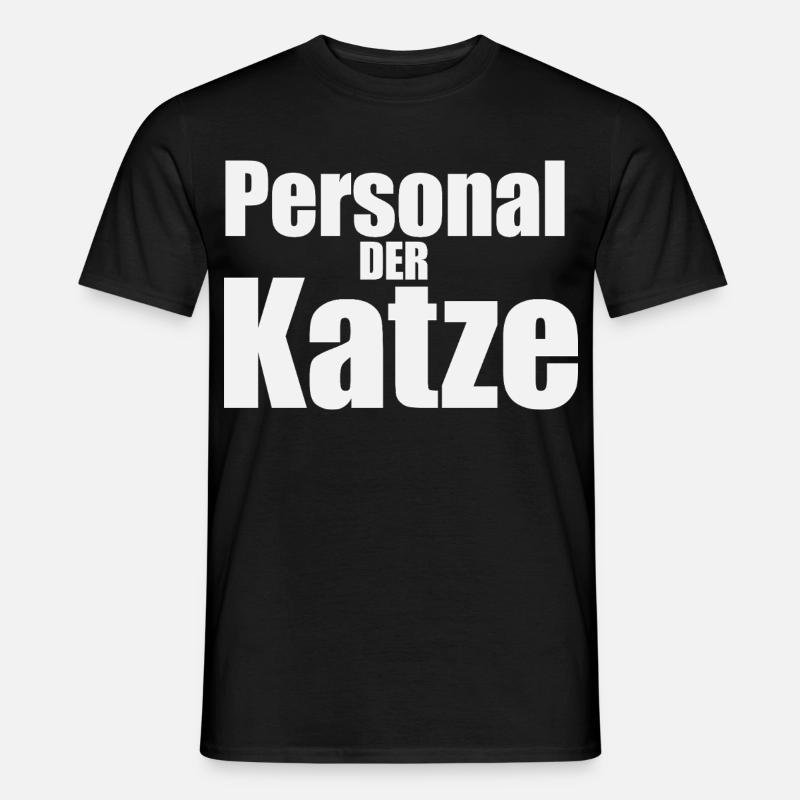 Personal-der-katze - Männer T-Shirt - Schwarz
