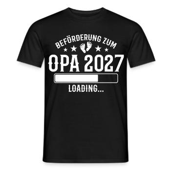 Annonce de grossesse de grand-père en 2027 - T-shirt homme - noir - Devant - AI Model Male 178 light (178cm)
