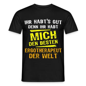 Occupational Therapist Gift - Men's T-Shirt - black - Front - AI Model Male 178 light (178cm)
