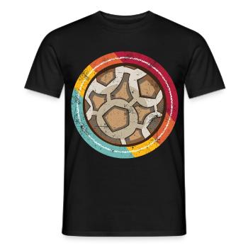 Handball vintage - T-shirt homme - noir - Devant - AI Model Male 178 light (178cm)