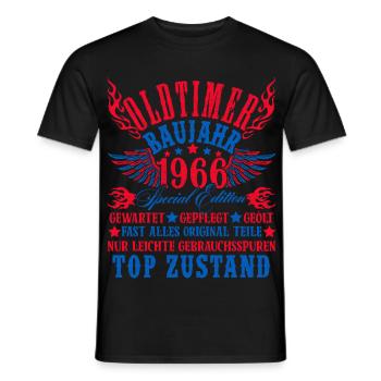 60th Birthday 60 Years Decoration 1965 Gift Funny - Men's T-Shirt - black - Front - AI Model Male 178 light (178cm)