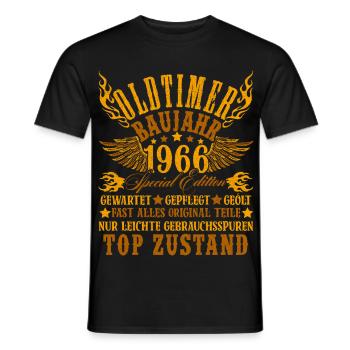 60th Birthday 60 Years Decoration 1965 Gift Funny - Men's T-Shirt - black - Front - AI Model Male 178 light (178cm)