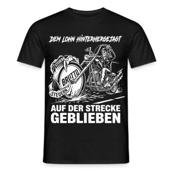 À la poursuite de la récompense, à tomber en retrait - T-shirt homme - noir - Devant - AI Model Male 178 light (178cm)