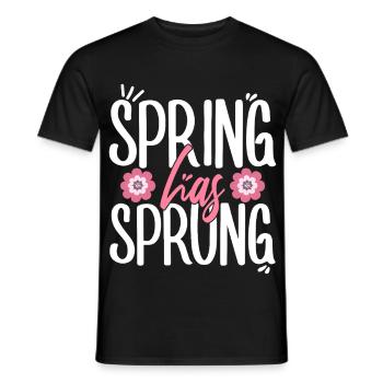 Spring Has Sprung Pagan Spring Equinox - Men's T-Shirt - black - Front - AI Model Male 178 light (178cm)