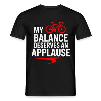 Professional Bicycle Acrobatics Performance Art  - Men's T-Shirt - black - Front - AI Model Male 178 light (178cm)