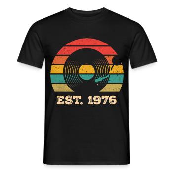 Millésime 1976 - T-shirt homme - noir - Devant - AI Model Male 178 light (178cm)