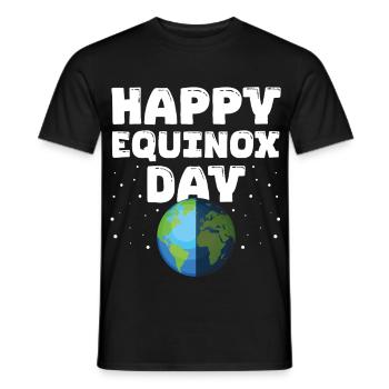 Happy Equinox Day Easter Ostara Pagan Easter - Men's T-Shirt - black - Front - AI Model Male 178 light (178cm)