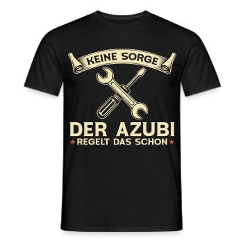 Le stagiaire organise déjà ce technicien mécatronique automobile - T-shirt homme - noir - Devant - AI Model Male 178 light (178cm)