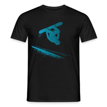 Slopestyle Salto Freestyle Sports d’hiver - T-shirt homme - noir - Devant - AI Model Male 178 light (178cm)