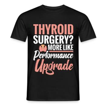 Amélioration des performances de la chirurgie thyroïdienne - T-shirt homme - noir - Devant - AI Model Male 178 light (178cm)