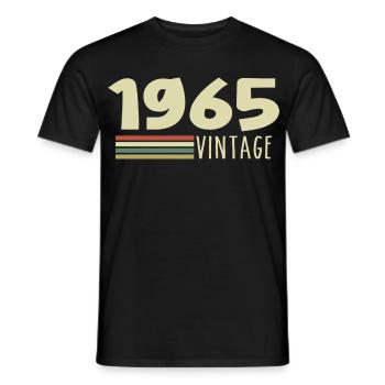 1965 Anniversaire 1965 - T-shirt homme - noir - Devant - AI Model Male 178 light (178cm)
