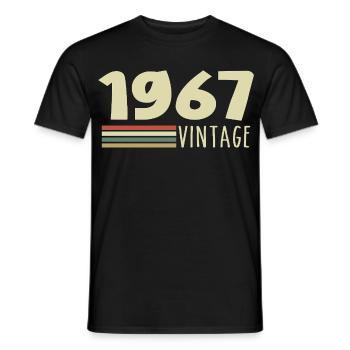 Jubiläum 1967 1967 - Männer T-Shirt - Schwarz - Vorne - AI Model Male 178 light (178cm)