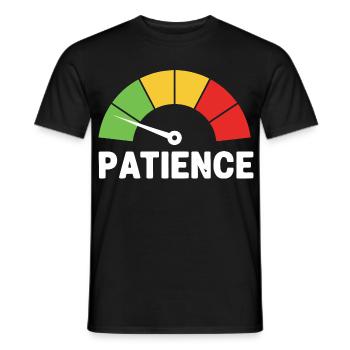 Compteur de vitesse à faible patience - T-shirt homme - noir - Devant - AI Model Male 178 light (178cm)