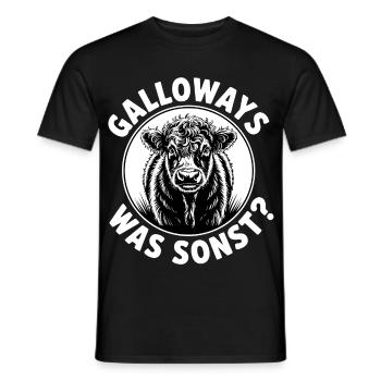 Graphique du cercle de vache de Galloway - T-shirt homme - noir - Devant - AI Model Male 178 light (178cm)