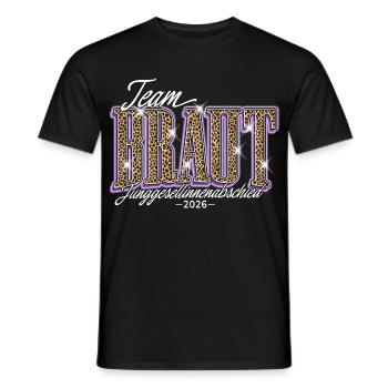 Team Braut Junggesellinnenabschied JGA 2026 - Männer T-Shirt - Schwarz - Vorne - AI Model Male 178 light (178cm)