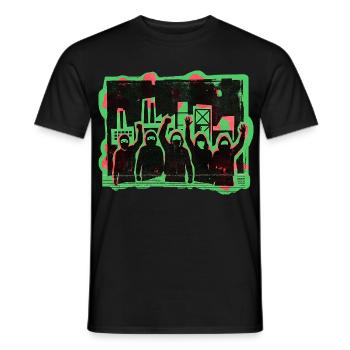 Tolérance à l’égalité des démos - T-shirt homme - noir - Devant - AI Model Male 178 light (178cm)