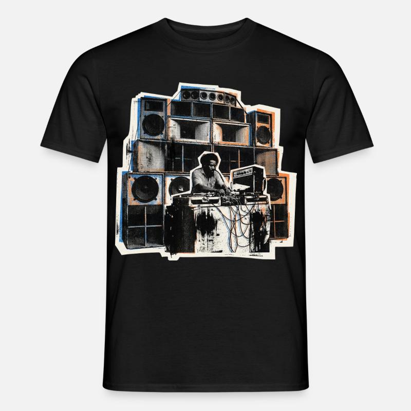 Dub Reggae Soundsystem Roots - Männer T-Shirt - Schwarz