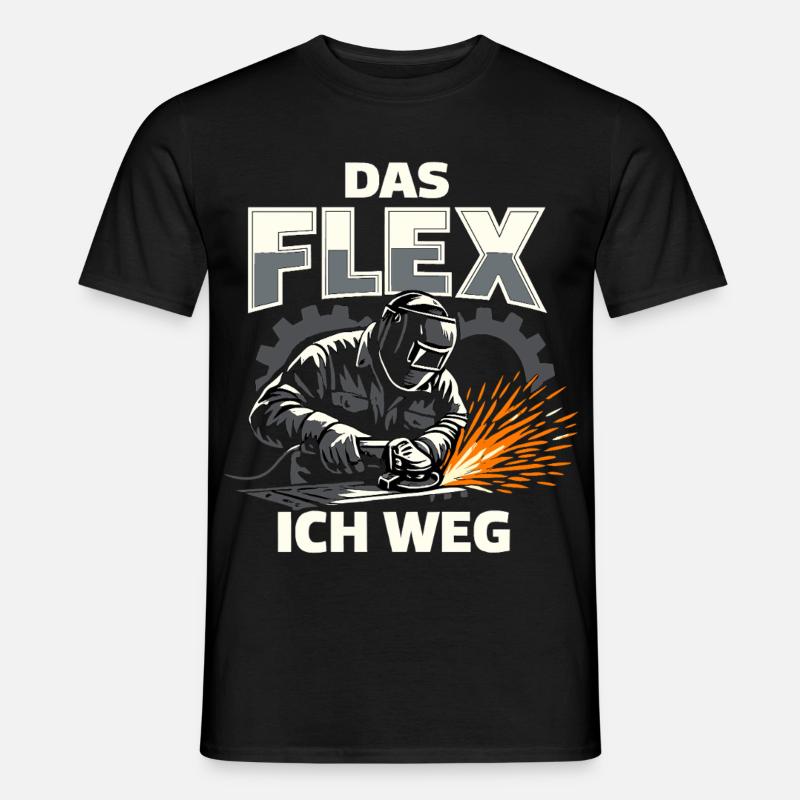 Welder Flex Grinder Funny Gift - Men's T-Shirt - black