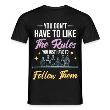 Kneipenbesitzer, Barkeeper, Barbesitzer, Barmaid-Cocktail - Männer T-Shirt - Schwarz - Vorne - AI Model Male 178 light (178cm)