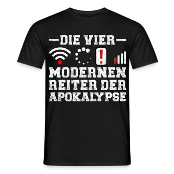 Computers THE FOUR HORSEMEN OF THE MODERN APOCALYPSE - Men's T-Shirt - black - Front - AI Model Male 178 light (178cm)