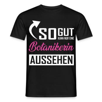 Only a botanist can look so good - Men's T-Shirt - black - Front - AI Model Male 178 light (178cm)