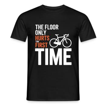 Professional Bicycle Acrobatics Performance Gear  - Men's T-Shirt - black - Front - AI Model Male 178 light (178cm)