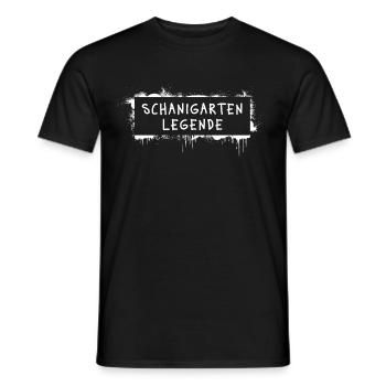 Schanigarten-Legende – Wiener Schanigartenheld - Männer T-Shirt - Schwarz - Vorne - AI Model Male 178 light (178cm)