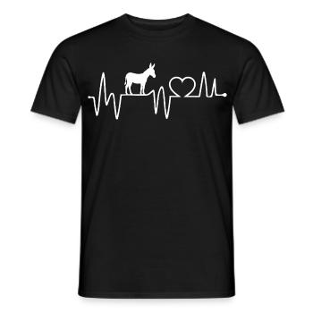 Eselliebhaber Geschenk Leidenschaft Bauernhoftiere - Männer T-Shirt - Schwarz - Vorne - AI Model Male 178 light (178cm)