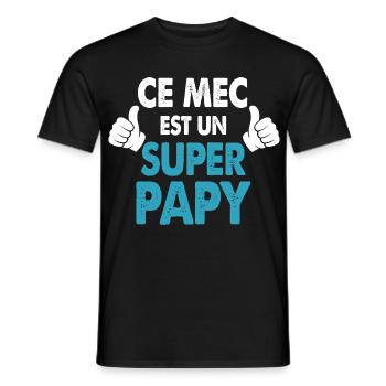 Dieser Typ ist ein Urgroßvater-Geschenk Opa-Humor - Männer T-Shirt - Schwarz - Vorne - AI Model Male 178 light (178cm)