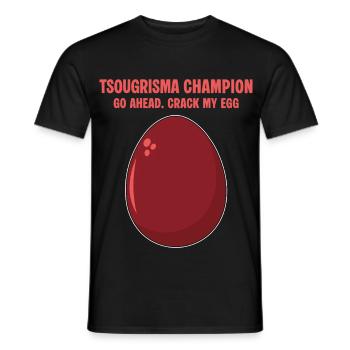 Tsougrisma-Champion Lustiges griechisches Ostern - Männer T-Shirt - Schwarz - Vorne - AI Model Male 178 light (178cm)