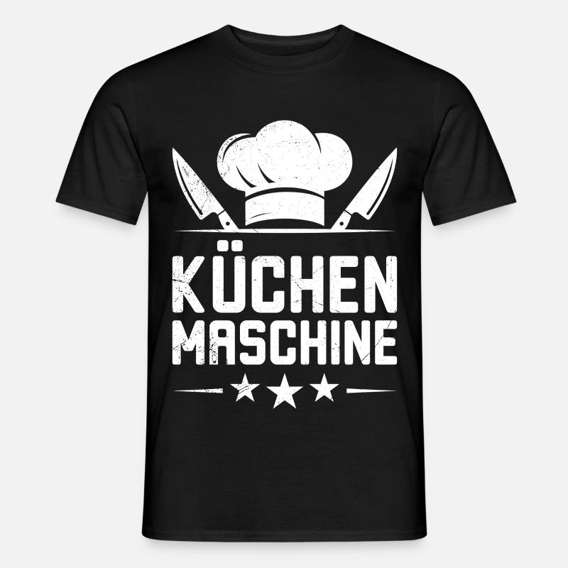 Chef's Clothes KITCHEN MACHINE Fun - Men's T-Shirt - black