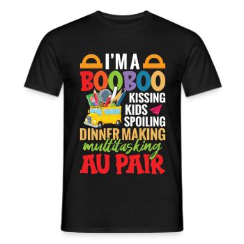  Au Pair Must Haves Family Apprecaition Babysitter - Men's T-Shirt - black - Front - AI Model Male 178 light (178cm)