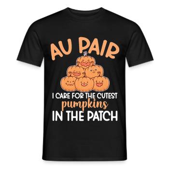 Nanny Au Pair Mitarbeiterin Babysitter Wertschätzung Au - Männer T-Shirt - Schwarz - Vorne - AI Model Male 178 light (178cm)