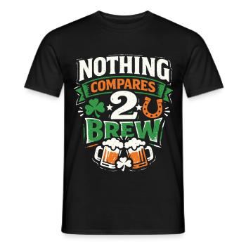Rien ne se compare à 2 Brew | La Saint-Patrick - T-shirt homme - noir - Devant - AI Model Male 178 light (178cm)