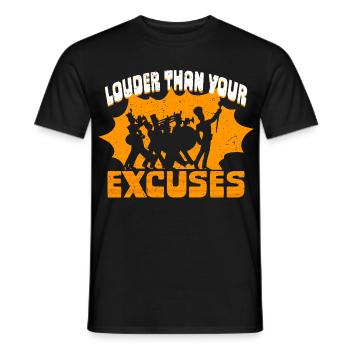 Spielmannszug Blaskapelle Plus fort que vos excuses - T-shirt homme - noir - Devant - AI Model Male 178 light (178cm)