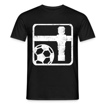 Tischfußball - Männer T-Shirt - Schwarz - Vorne - AI Model Male 178 light (178cm)