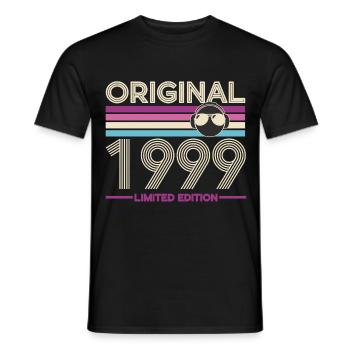 Original 1999 Limited Edition Retro - Men's T-Shirt - black - Front - AI Model Male 178 light (178cm)
