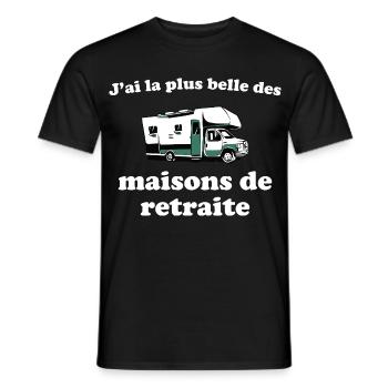 J’ai La Plus Belle Des Maisons De Retraite Humour - T-shirt homme - noir - Devant - AI Model Male 178 light (178cm)