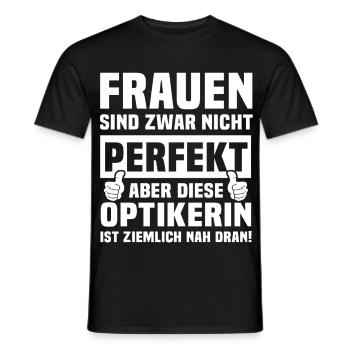 Beste Optikerin - Männer T-Shirt - Schwarz - Vorne - AI Model Male 178 light (178cm)