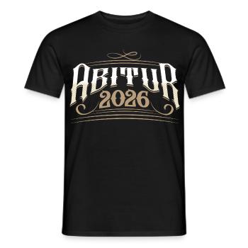 Abitur 2026 - Männer T-Shirt - Schwarz - Vorne - AI Model Male 178 light (178cm)