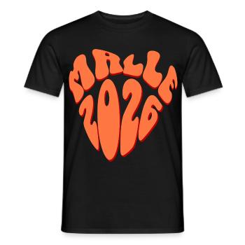 Malle 2026 - Men's T-Shirt - black - Front - AI Model Male 178 light (178cm)