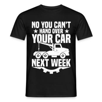 Repossession Agent Vehicle Recovery Agent Repoman - Men's T-Shirt - black - Front - AI Model Male 178 light (178cm)